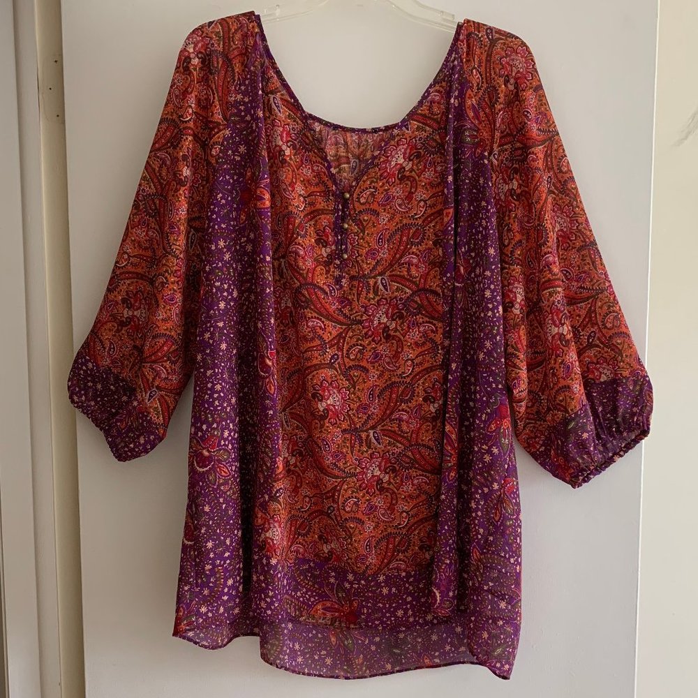 Boho Sheer Blouse